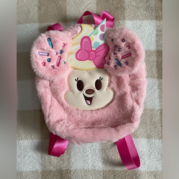 Disney Other - EUC Disney Munchlings Series 1 Minnie Mouse Furry Mini Backpack 9x10x4 inches
